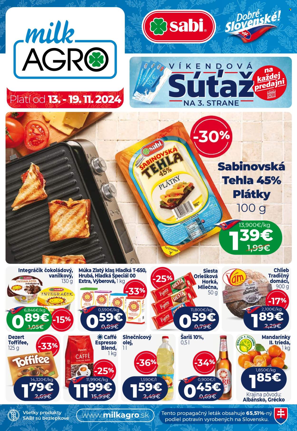 Leták Milk AGRO - 13.11.2024 - 19.11.2024. Strana 1
