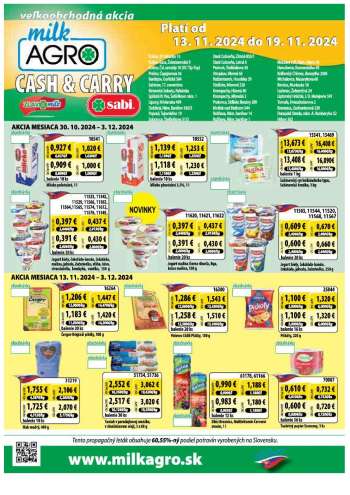 Leták Milk AGRO - 13.11.2024 - 19.11.2024.
