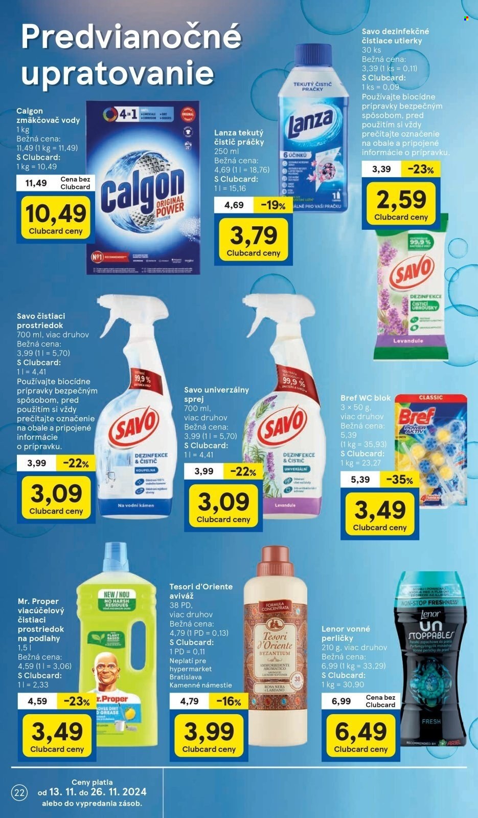 Leták TESCO - 13.11.2024 - 19.11.2024. Strana 22