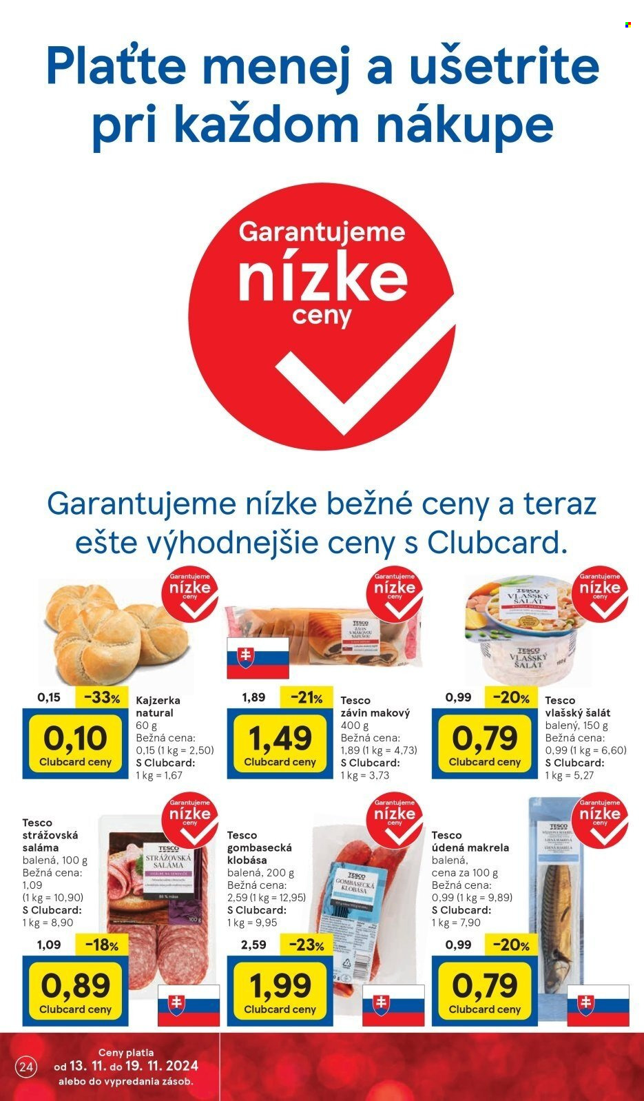 Leták TESCO - 13.11.2024 - 19.11.2024. Strana 24
