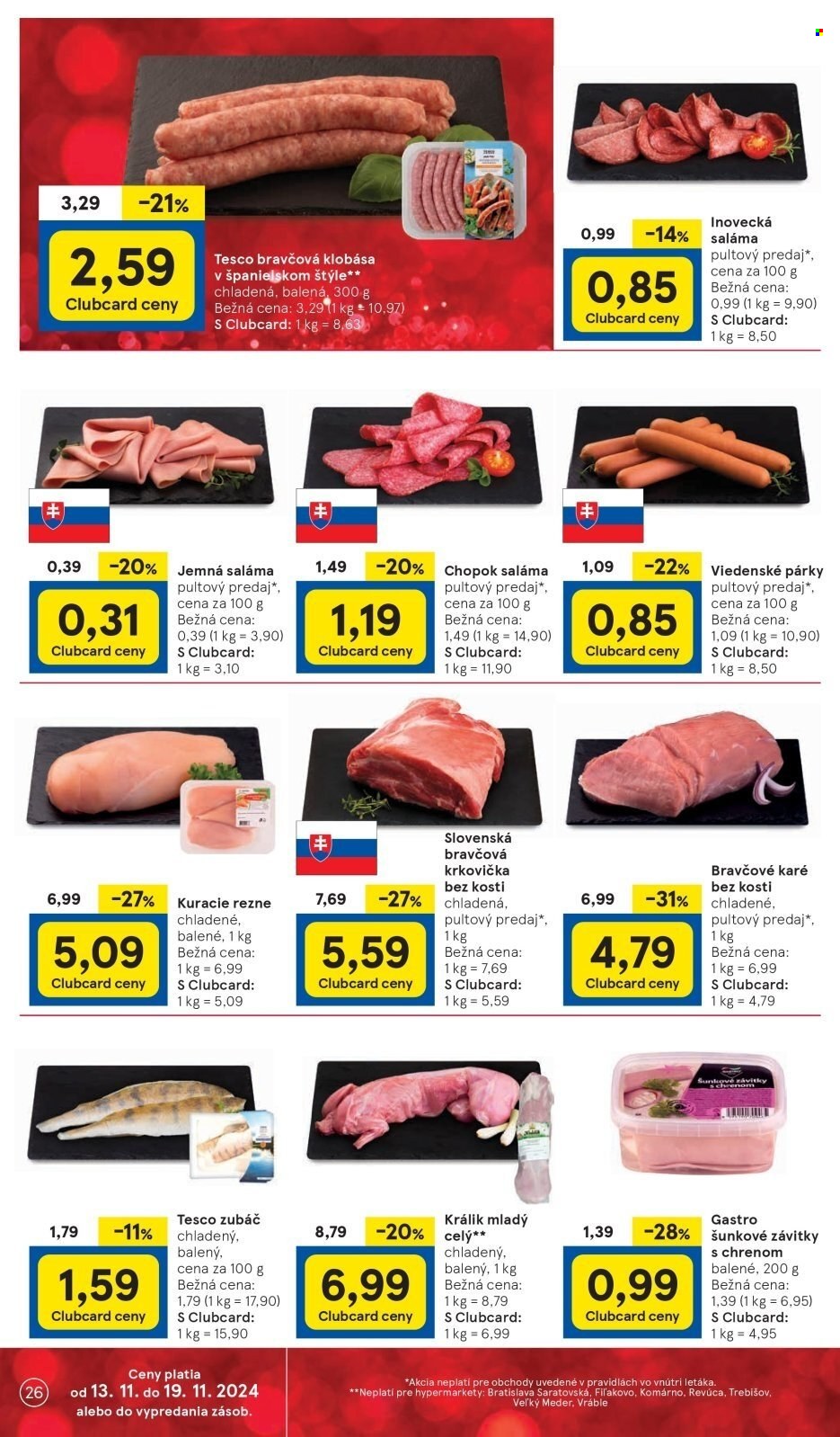 Leták TESCO - 13.11.2024 - 19.11.2024. Strana 26