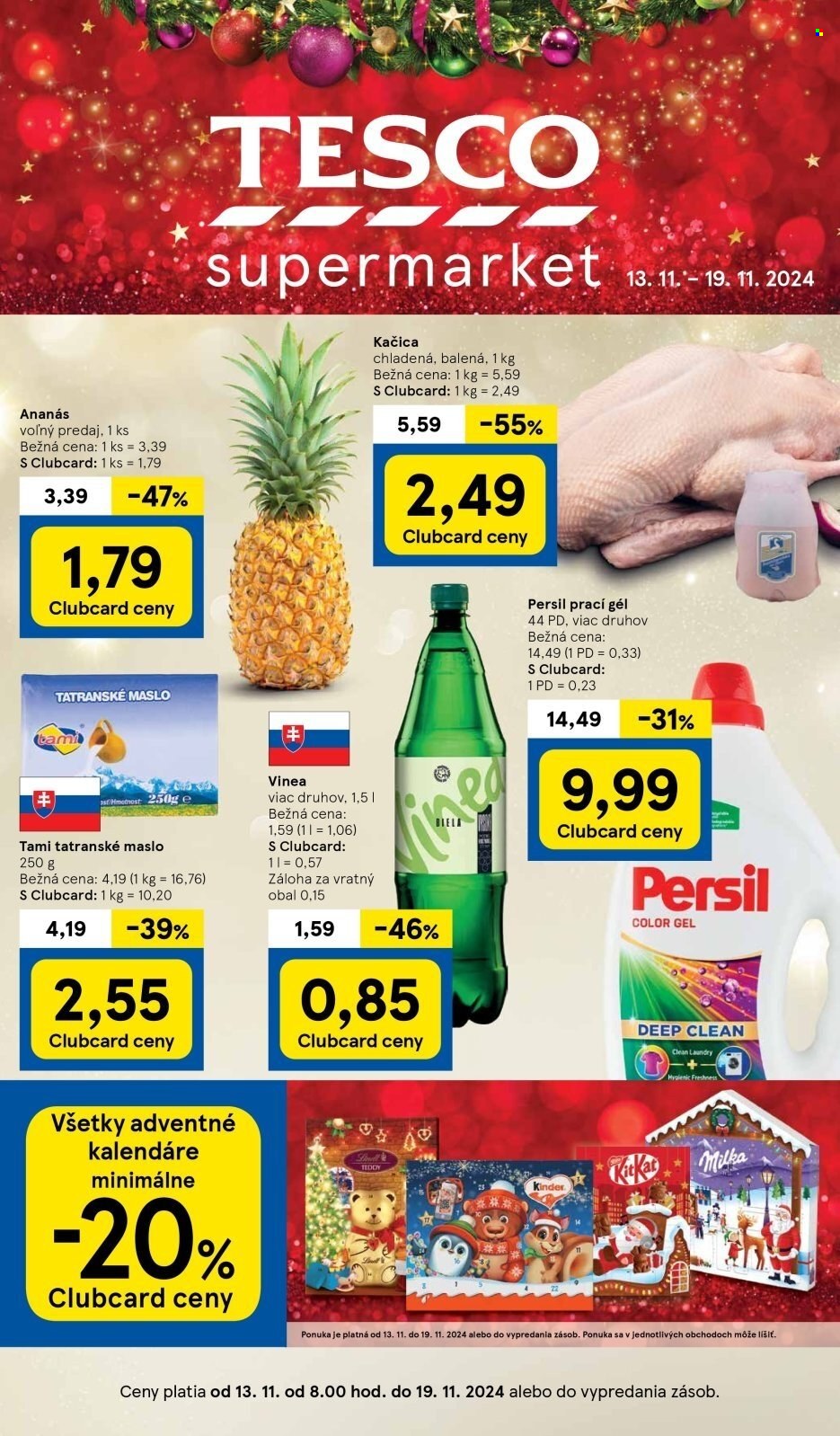 Leták TESCO supermarket - 13.11.2024 - 19.11.2024. Strana 1