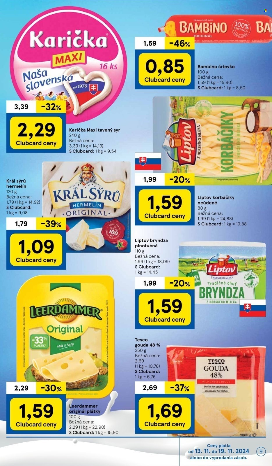 Leták TESCO supermarket - 13.11.2024 - 19.11.2024. Strana 9