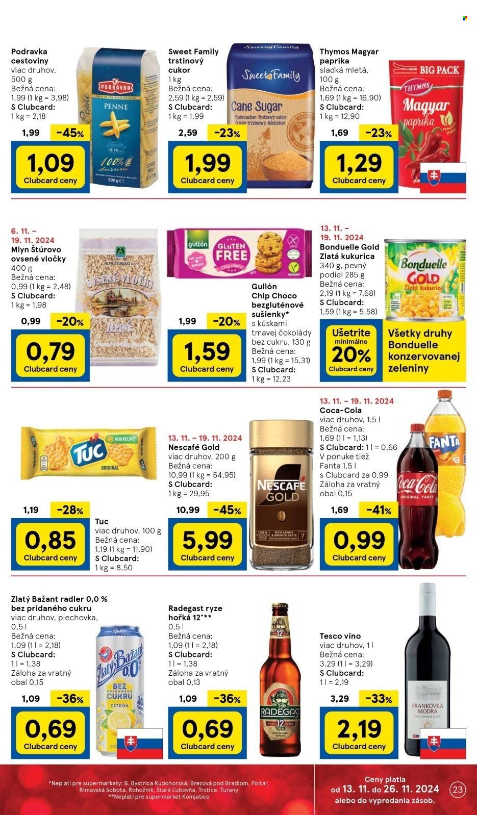 Leták TESCO supermarket - 13.11.2024 - 19.11.2024. Strana 23