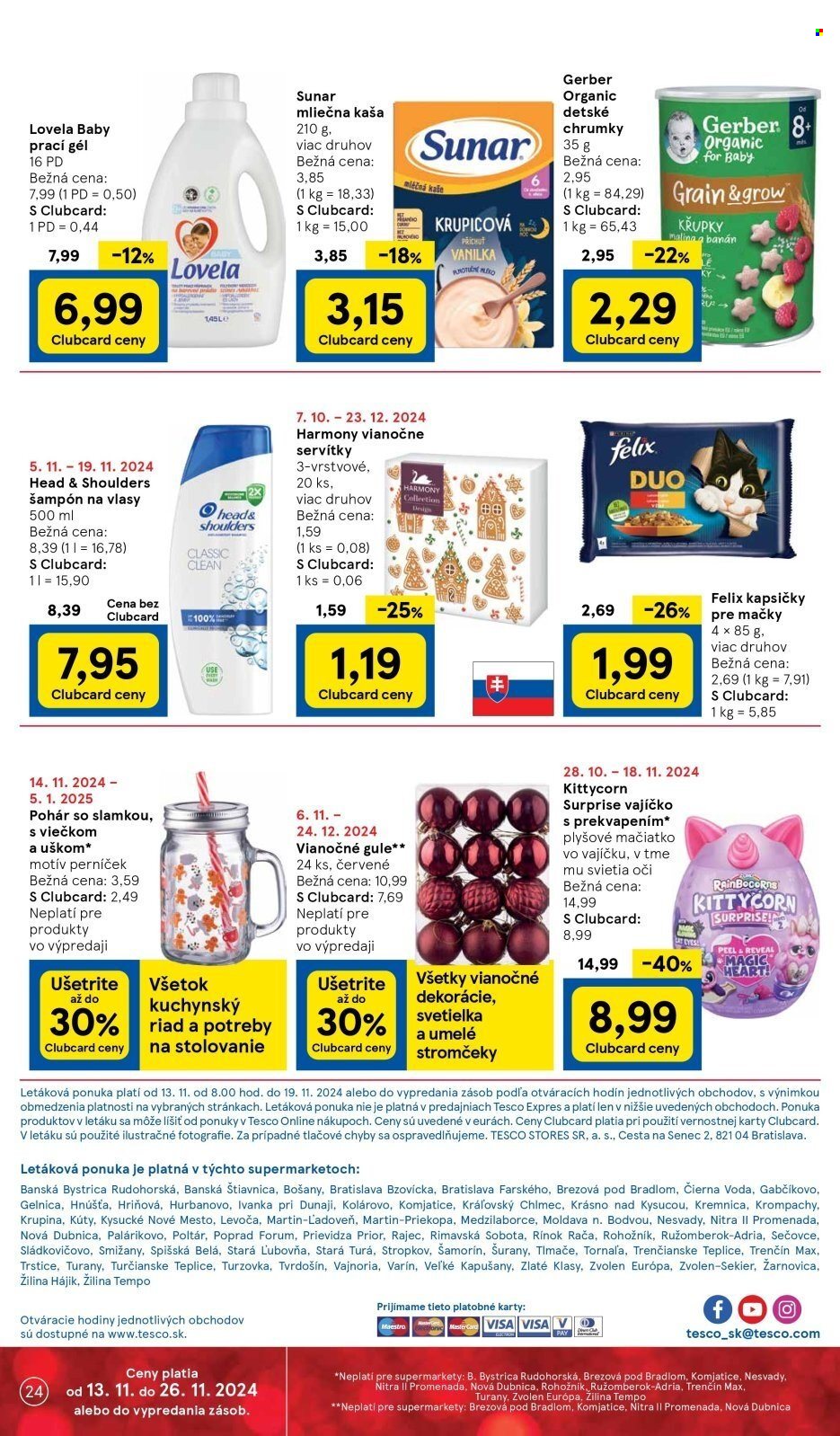 Leták TESCO supermarket - 13.11.2024 - 19.11.2024. Strana 24