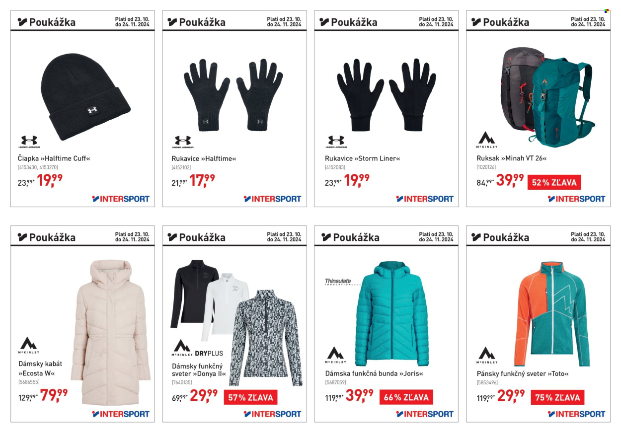 Leták Intersport - 23.10.2024 - 24.11.2024. Strana 1