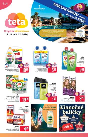Leták Teta drogerie - 18.11.2024 - 3.12.2024.