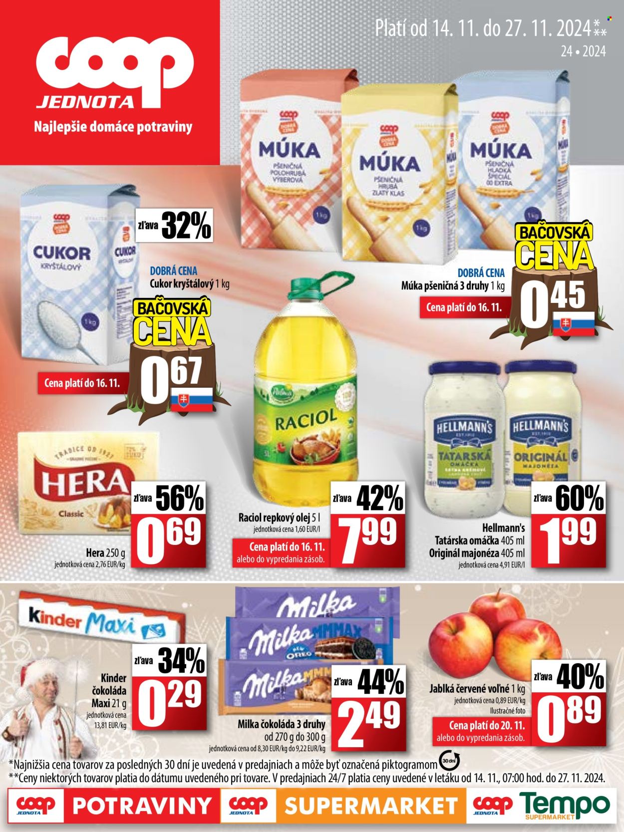 Leták COOP Jednota - 14.11.2024 - 27.11.2024. Strana 1