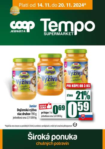 Leták COOP Jednota - 14.11.2024 - 20.11.2024.