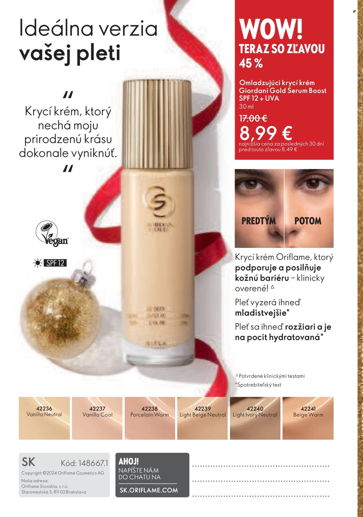 Leták Oriflame - 1.12.2024 - 28.12.2024. Strana 180