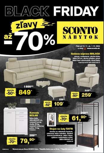 Leták Sconto nábytok.