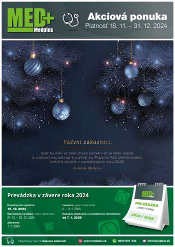 Leták Medplus - 18.11.2024 - 31.12.2024.