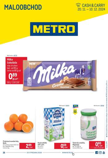 Leták Metro - 20.11.2024 - 10.12.2024.
