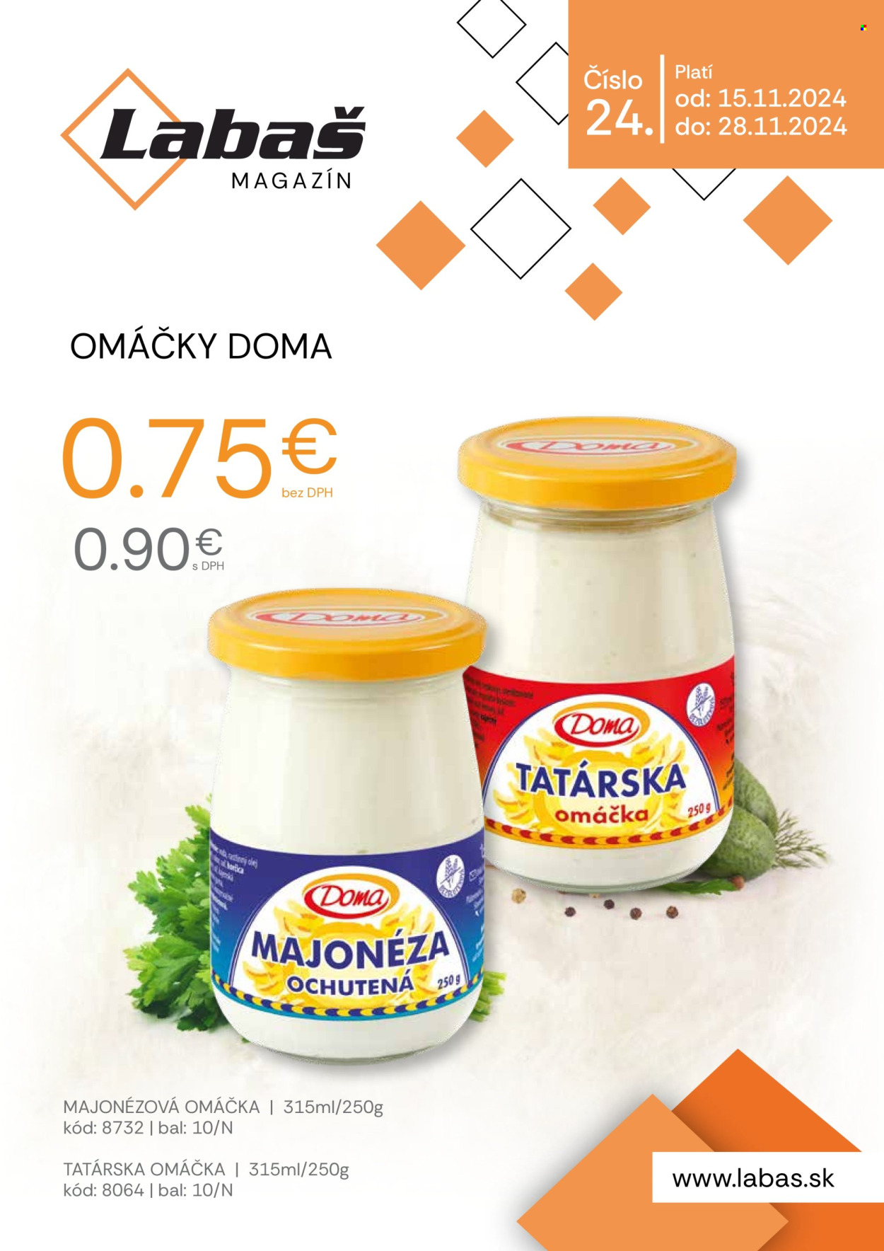 Leták Labaš - 15.11.2024 - 28.11.2024. Strana 1