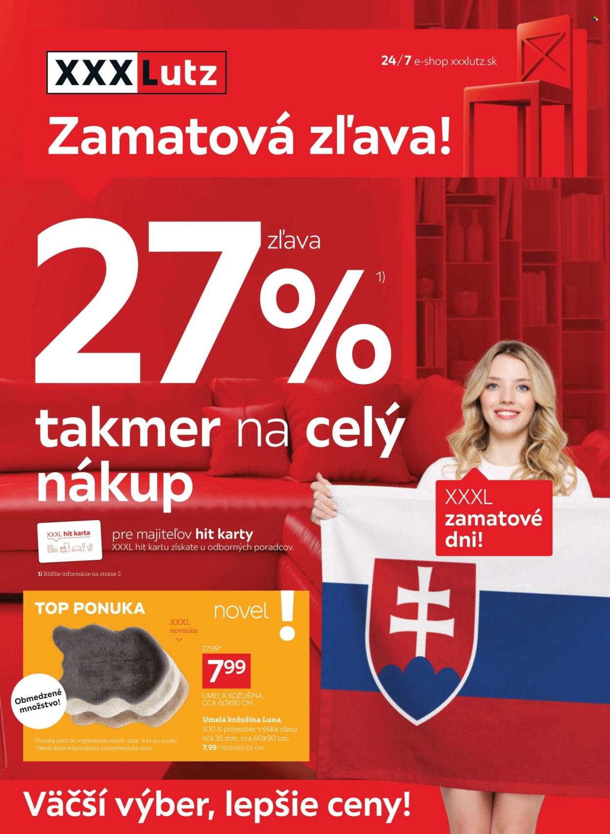 Leták XXXLutz - 11.11.2024 - 24.11.2024. Strana 1