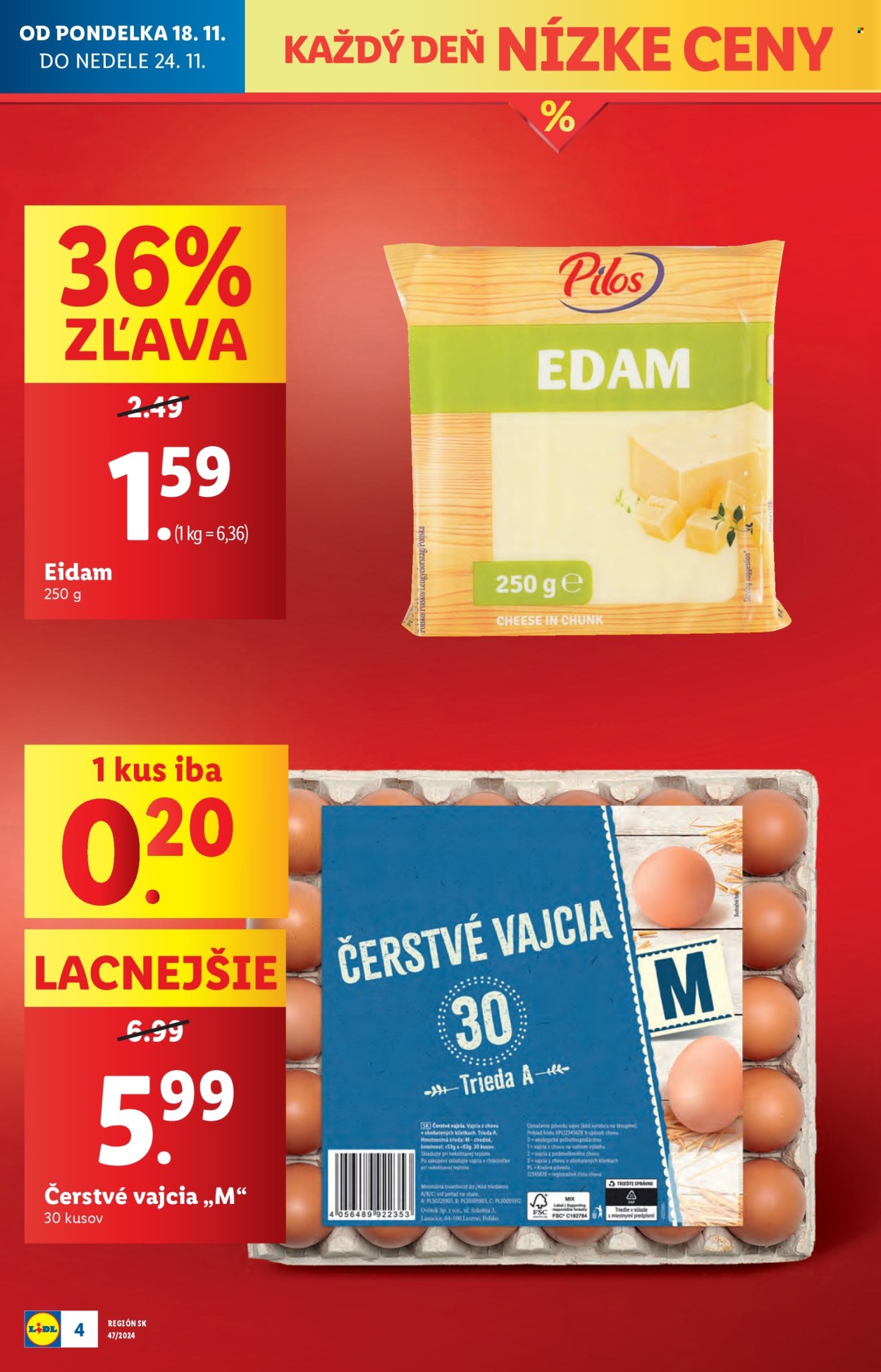 Leták Lidl - 18.11.2024 - 24.11.2024. Strana 4