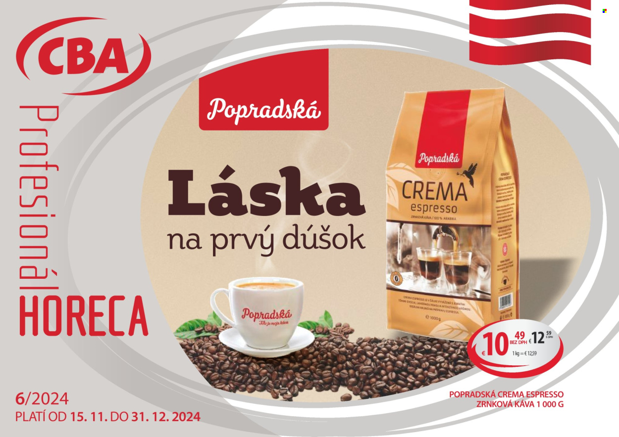 Leták CBA Komfos - 15.11.2024 - 31.12.2024. Strana 1