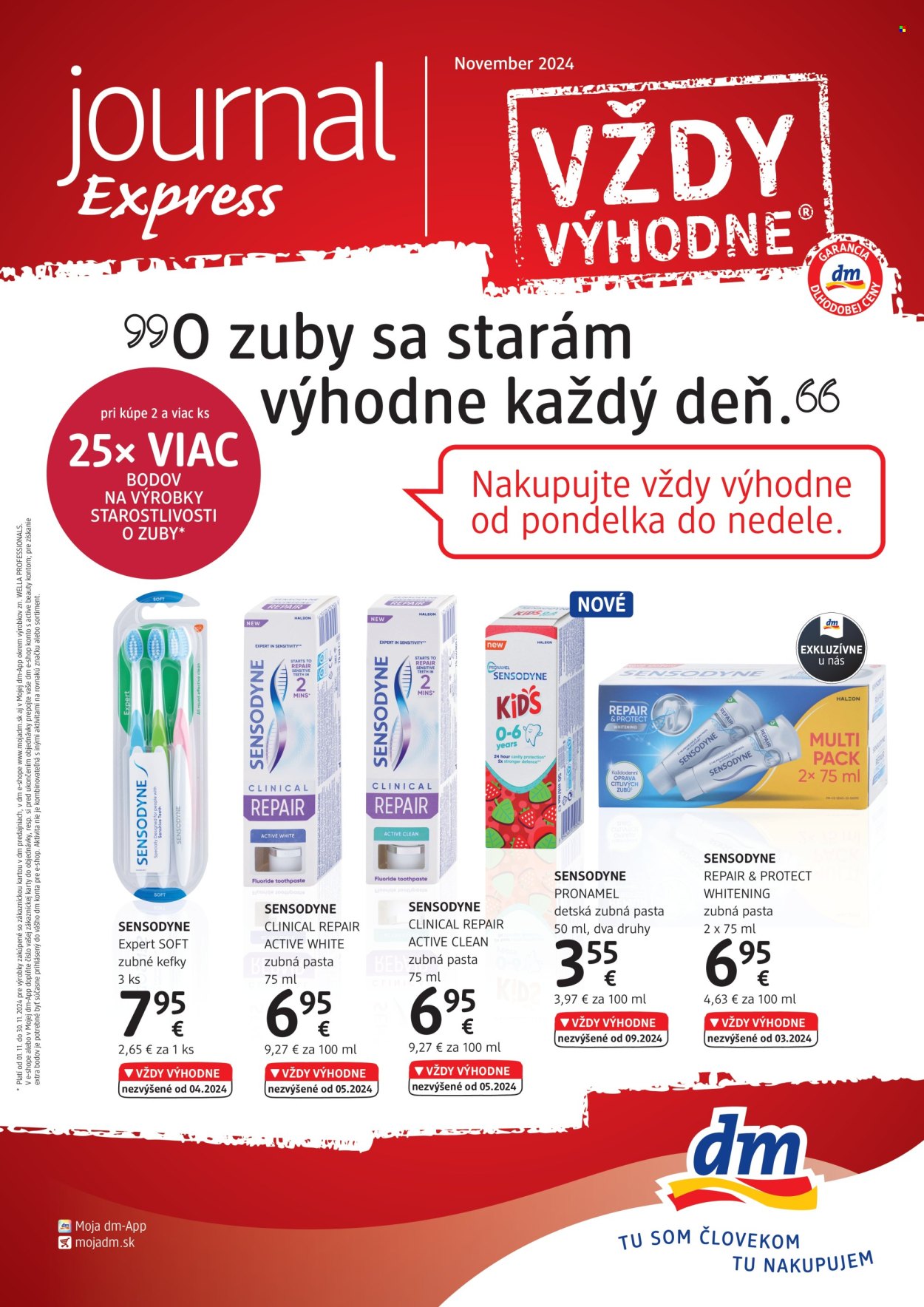 Leták dm drogerie - 1.11.2024 - 30.11.2024. Strana 1