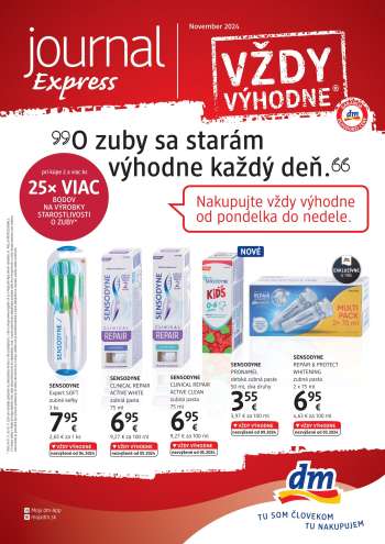 Leták dm drogerie - 1.11.2024 - 30.11.2024.