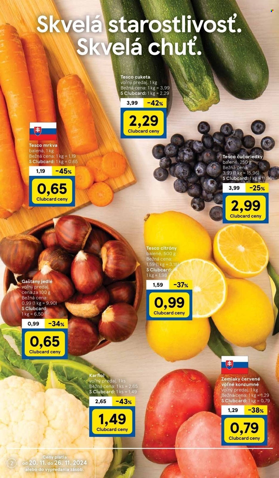 Leták TESCO - 20.11.2024 - 26.11.2024. Strana 2