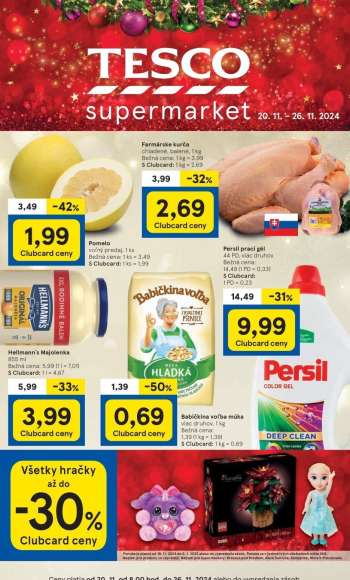 Leták TESCO supermarket - 20.11.2024 - 26.11.2024.