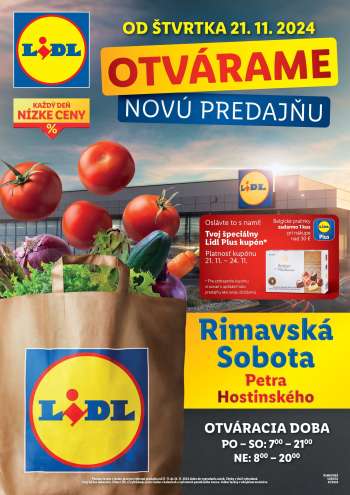 Leták Lidl - 21.11.2024 - 24.11.2024.