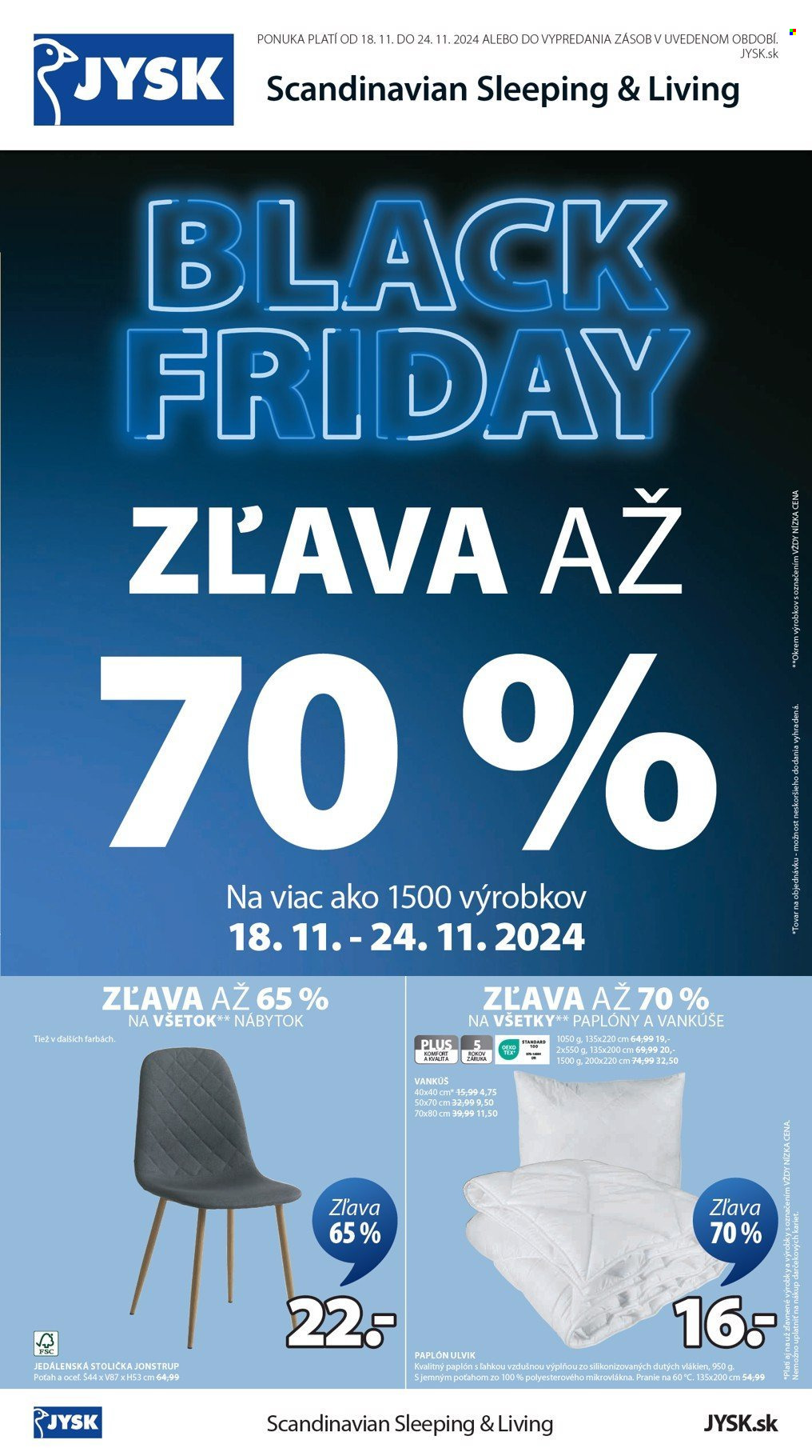 Leták JYSK - 18.11.2024 - 24.11.2024. Strana 2