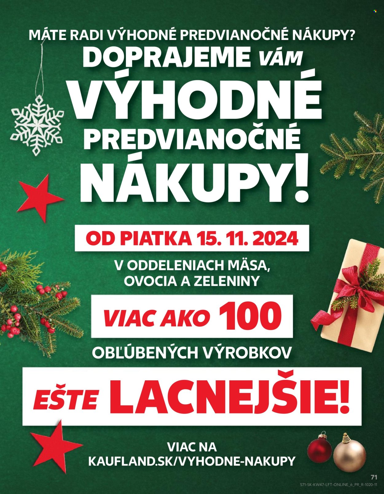 Leták Kaufland - 21.11.2024 - 27.11.2024. Strana 71