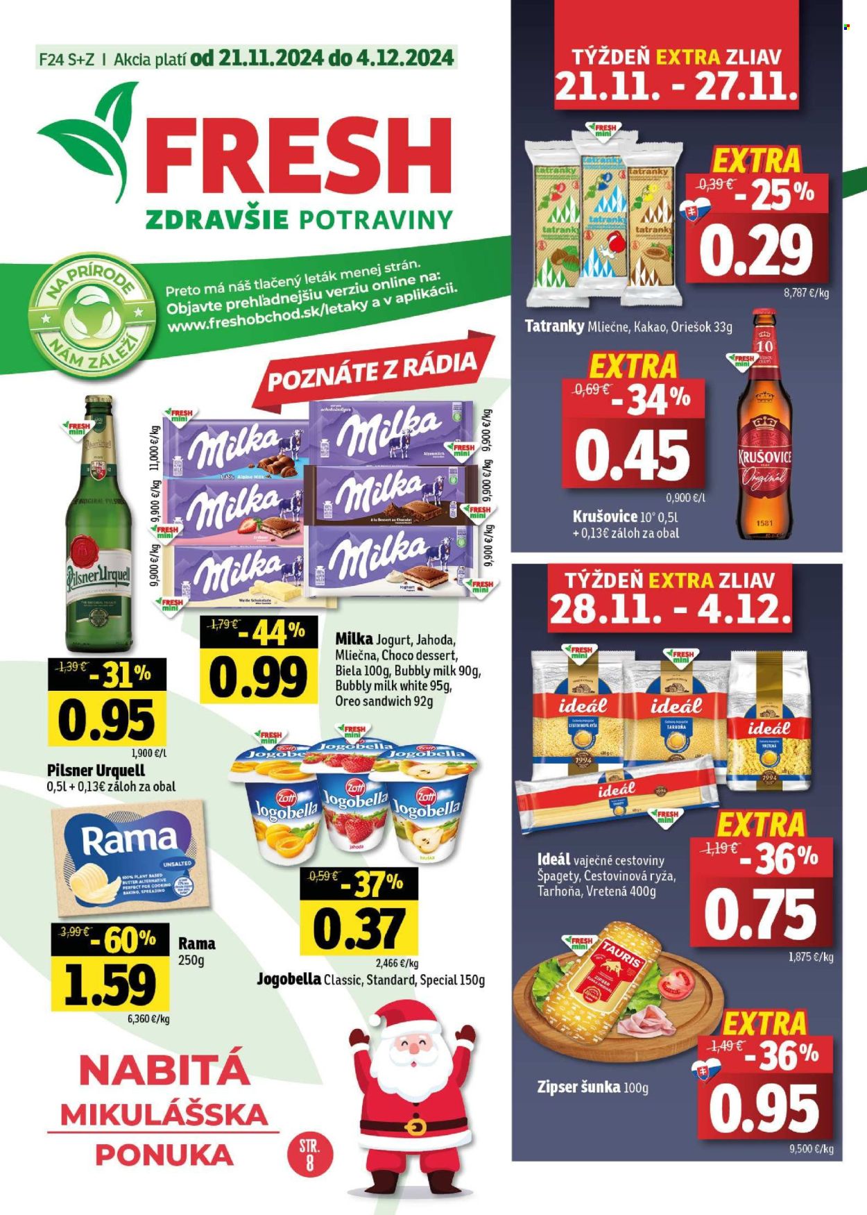Leták FRESH - 21.11.2024 - 4.12.2024. Strana 1