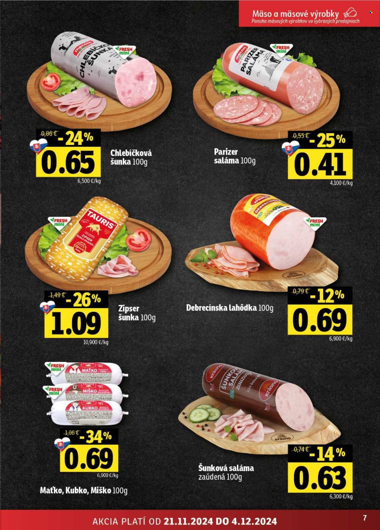 Leták FRESH - 21.11.2024 - 4.12.2024. Strana 7
