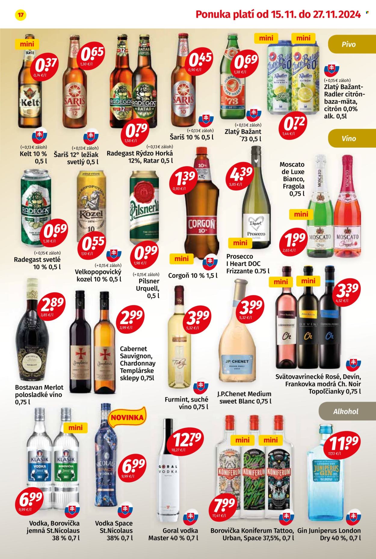 Leták Potraviny KORUNA - 15.11.2024 - 27.11.2024. Strana 17