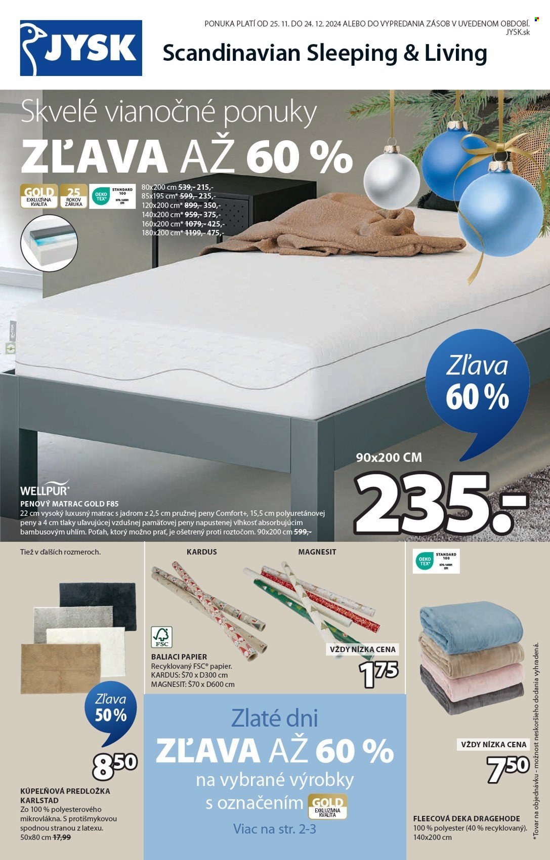 Leták JYSK - 25.11.2024 - 24.12.2024. Strana 2