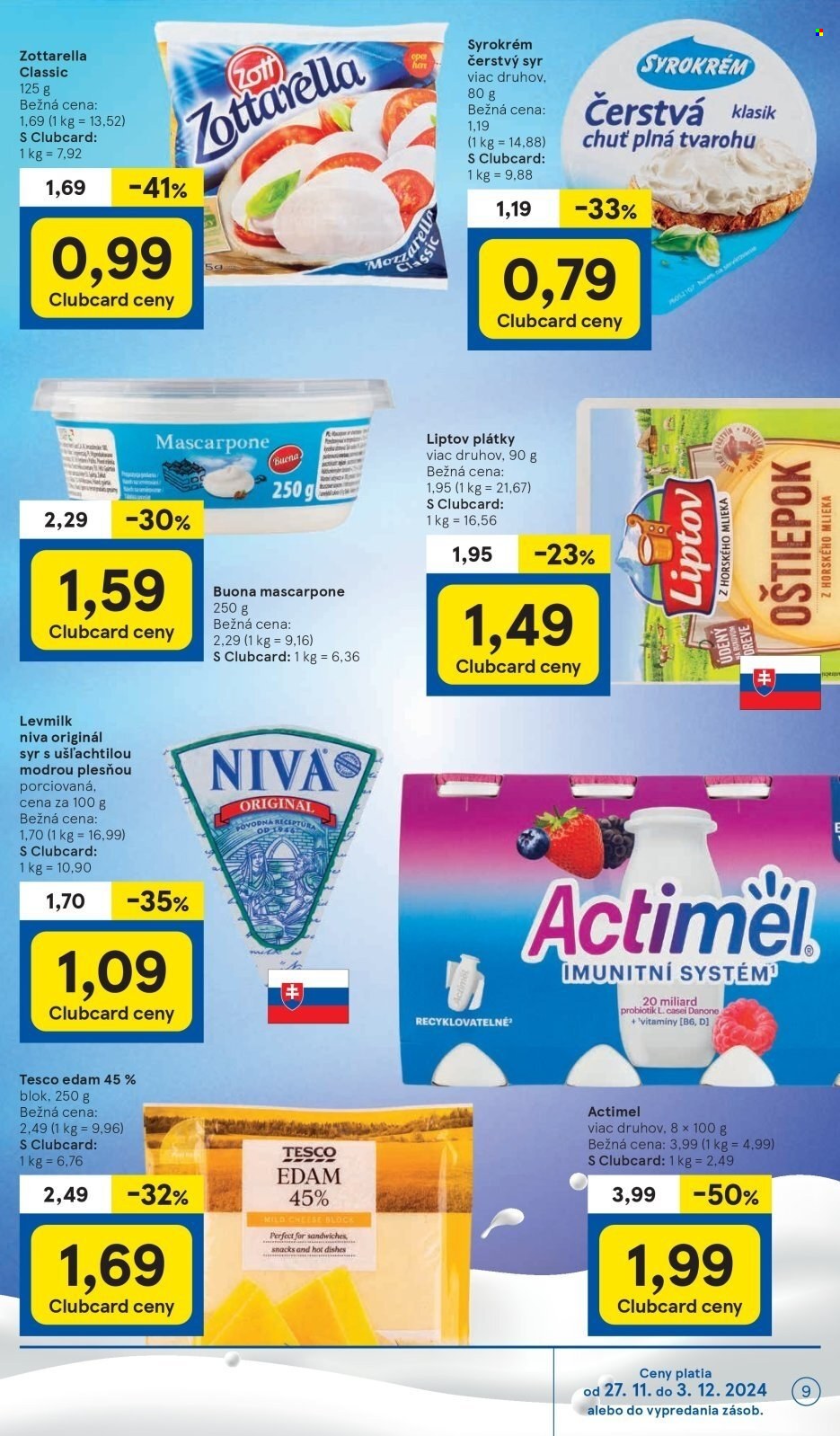 Leták TESCO - 27.11.2024 - 3.12.2024. Strana 9