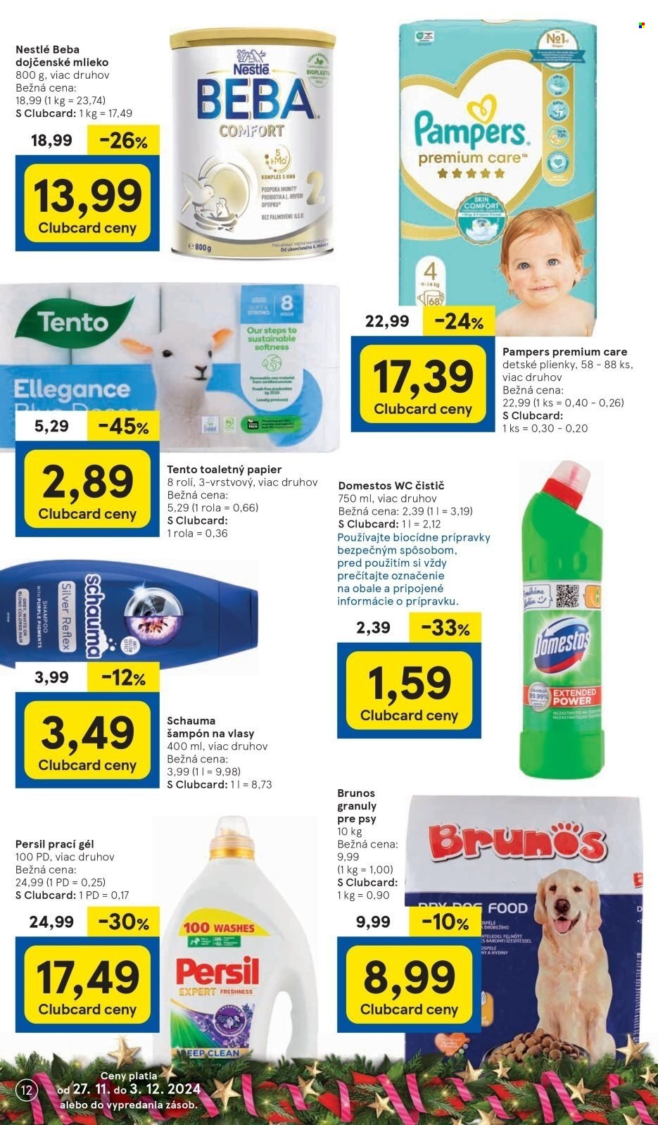 Leták TESCO - 27.11.2024 - 3.12.2024. Strana 12