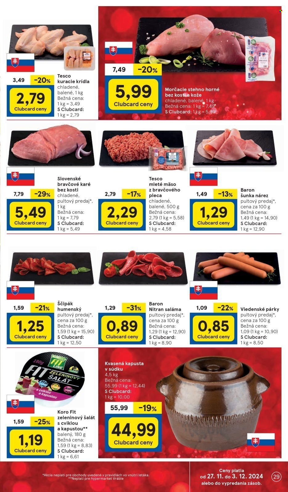 Leták TESCO - 27.11.2024 - 3.12.2024. Strana 29