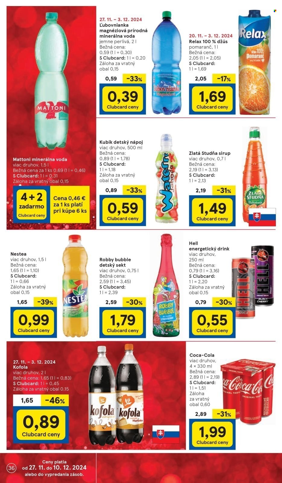 Leták TESCO - 27.11.2024 - 3.12.2024. Strana 36