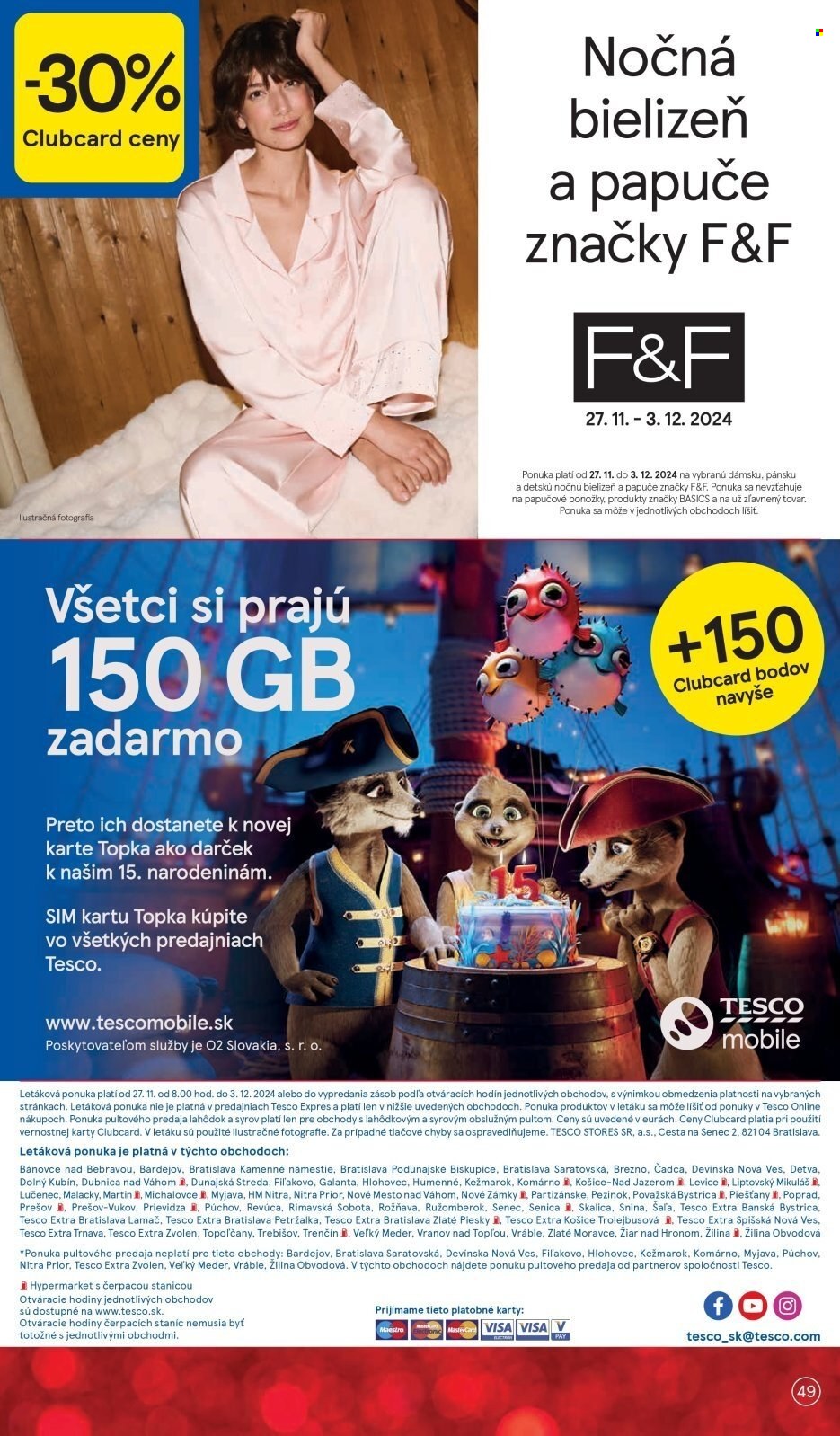 Leták TESCO - 27.11.2024 - 3.12.2024. Strana 49