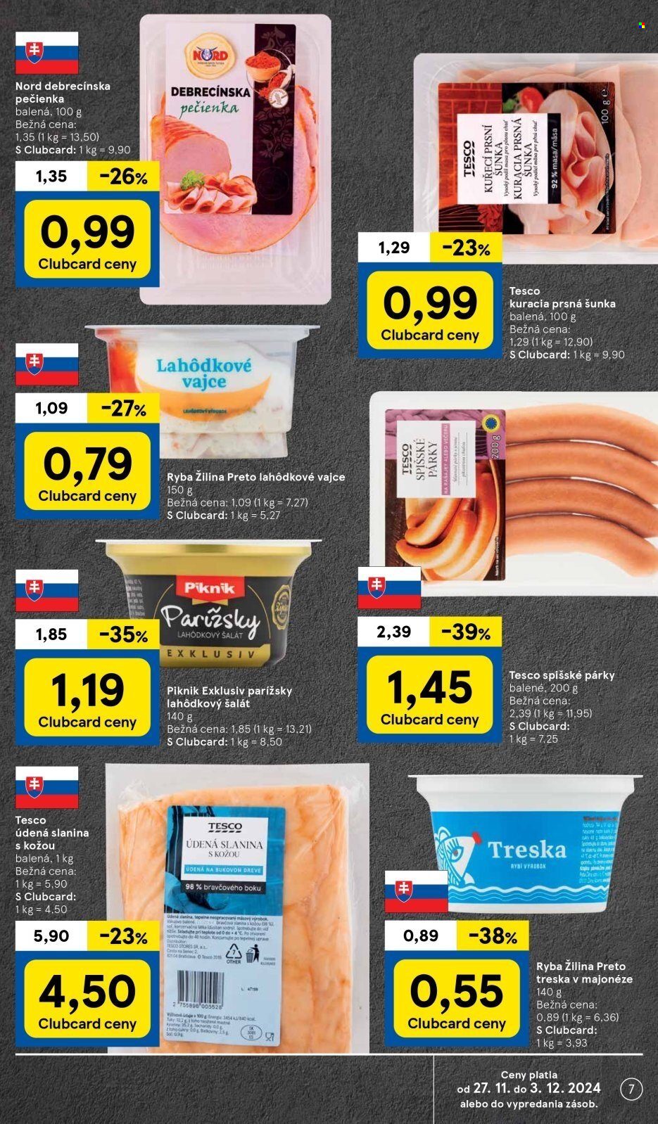 Leták TESCO supermarket - 27.11.2024 - 3.12.2024. Strana 7
