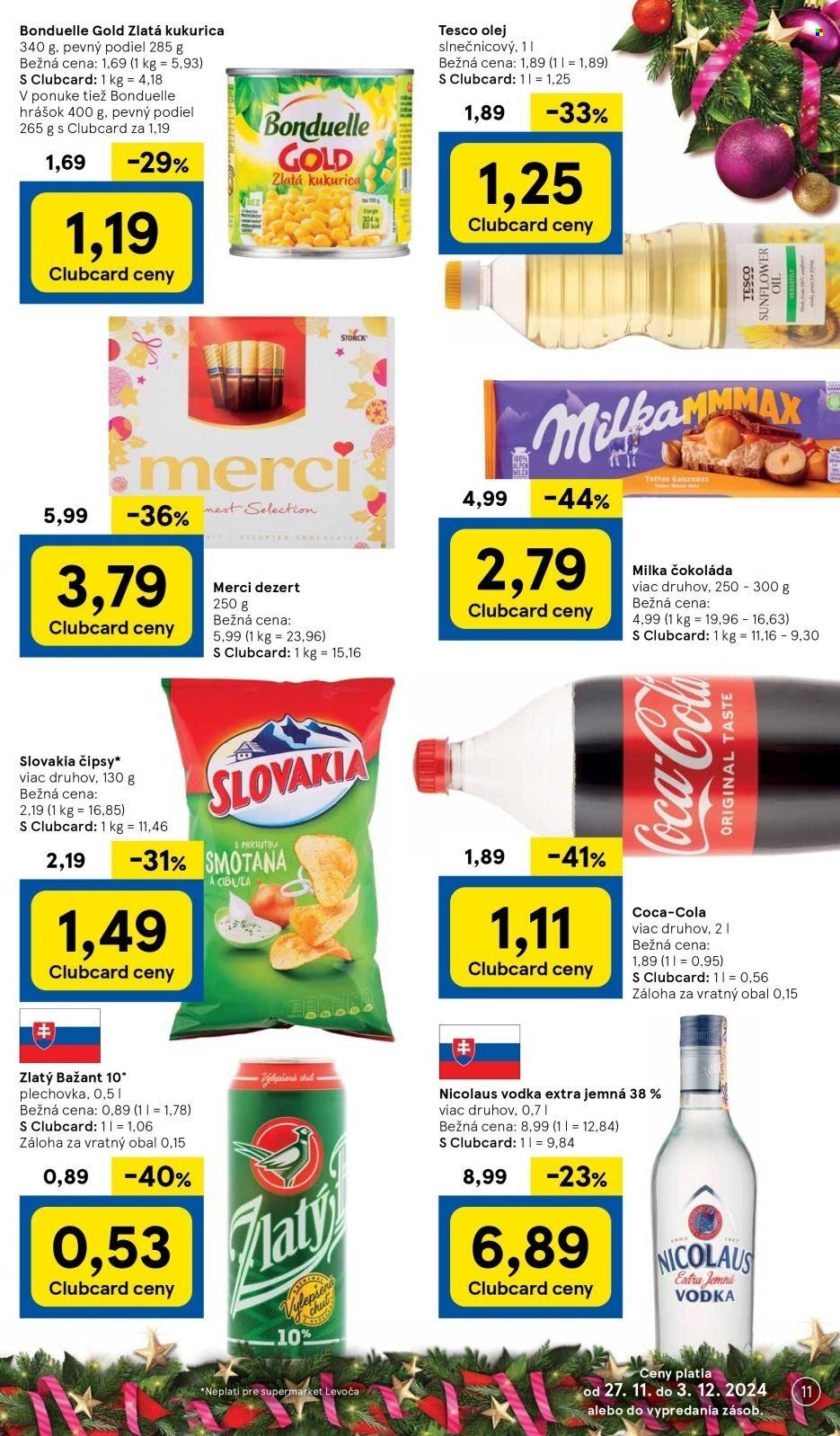 Leták TESCO supermarket - 27.11.2024 - 3.12.2024. Strana 11