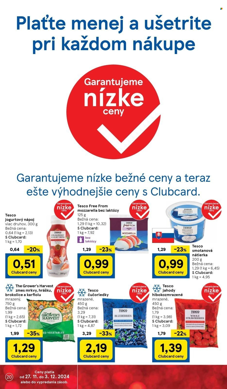Leták TESCO supermarket - 27.11.2024 - 3.12.2024. Strana 20