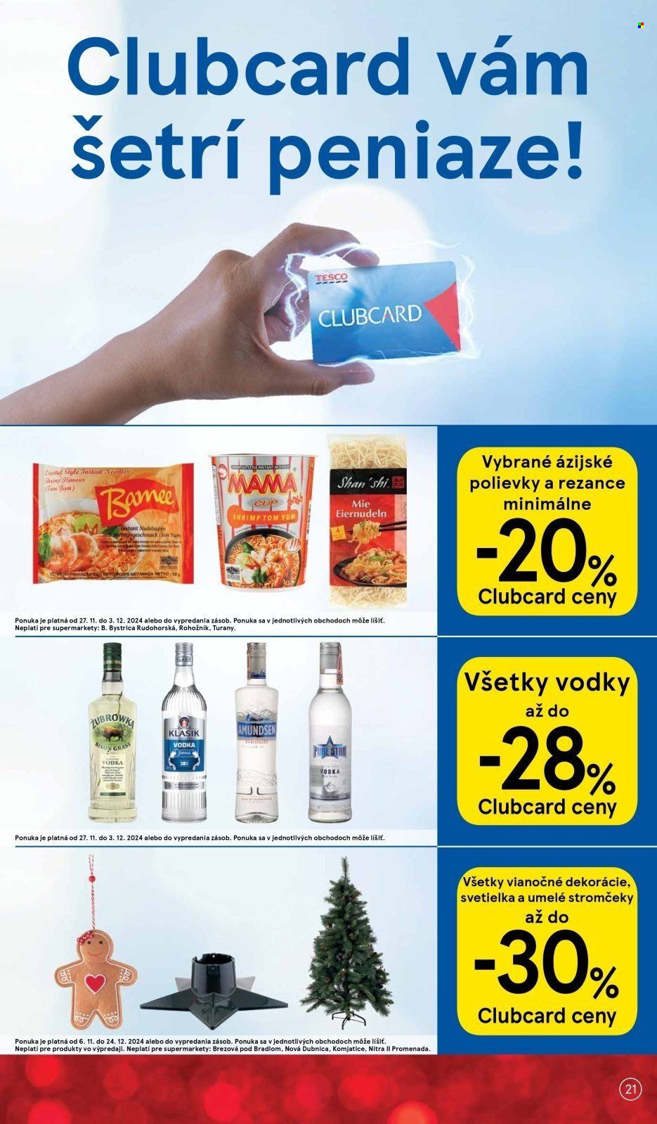 Leták TESCO supermarket - 27.11.2024 - 3.12.2024. Strana 21