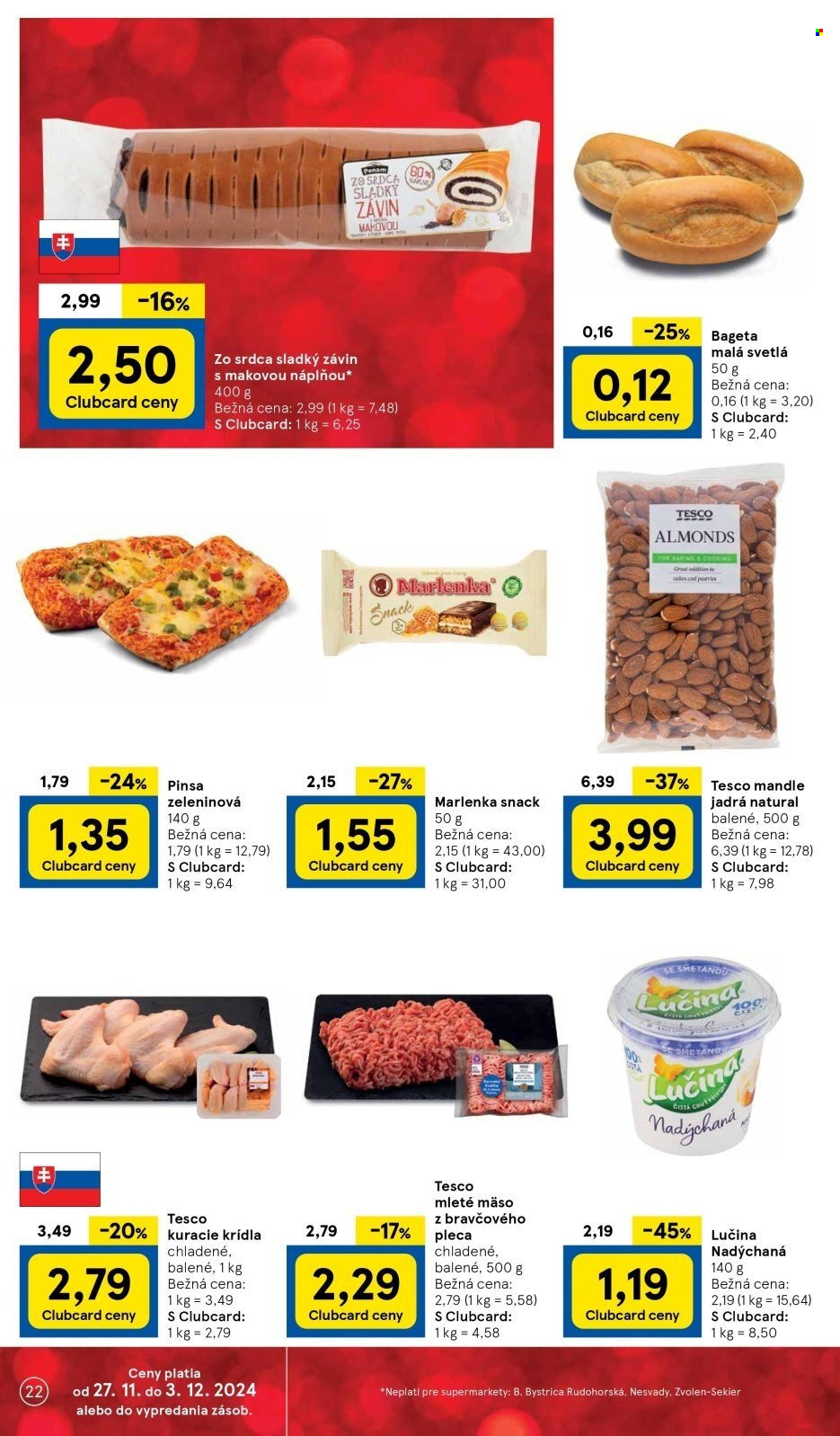 Leták TESCO supermarket - 27.11.2024 - 3.12.2024. Strana 22