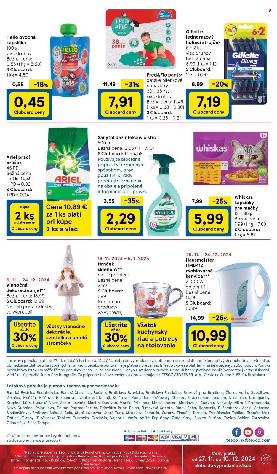 Leták TESCO supermarket - 27.11.2024 - 3.12.2024. Strana 27