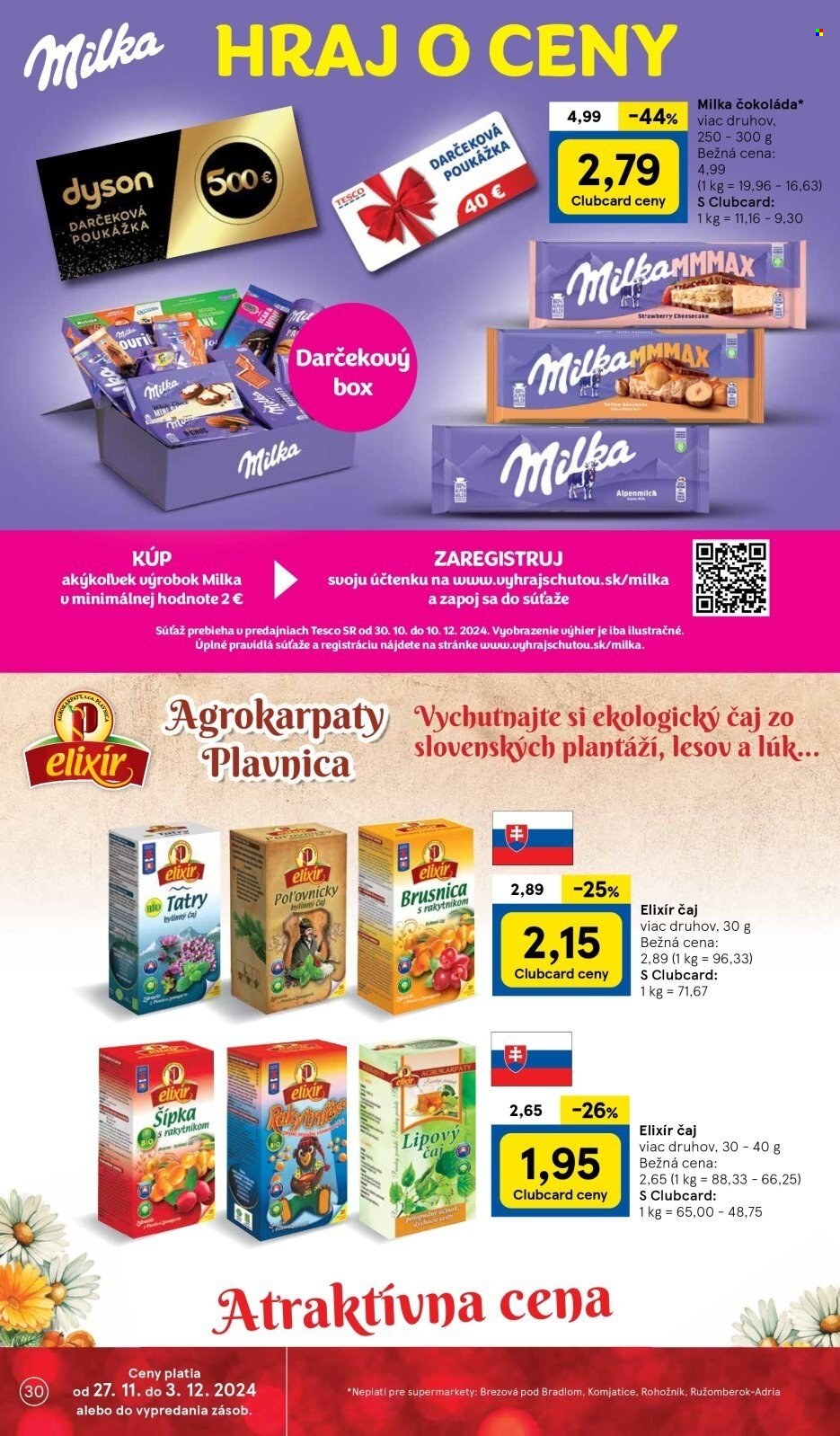 Leták TESCO supermarket - 27.11.2024 - 3.12.2024. Strana 30