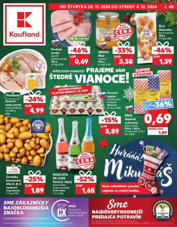 Leták Kaufland - 28.11.2024 - 4.12.2024.