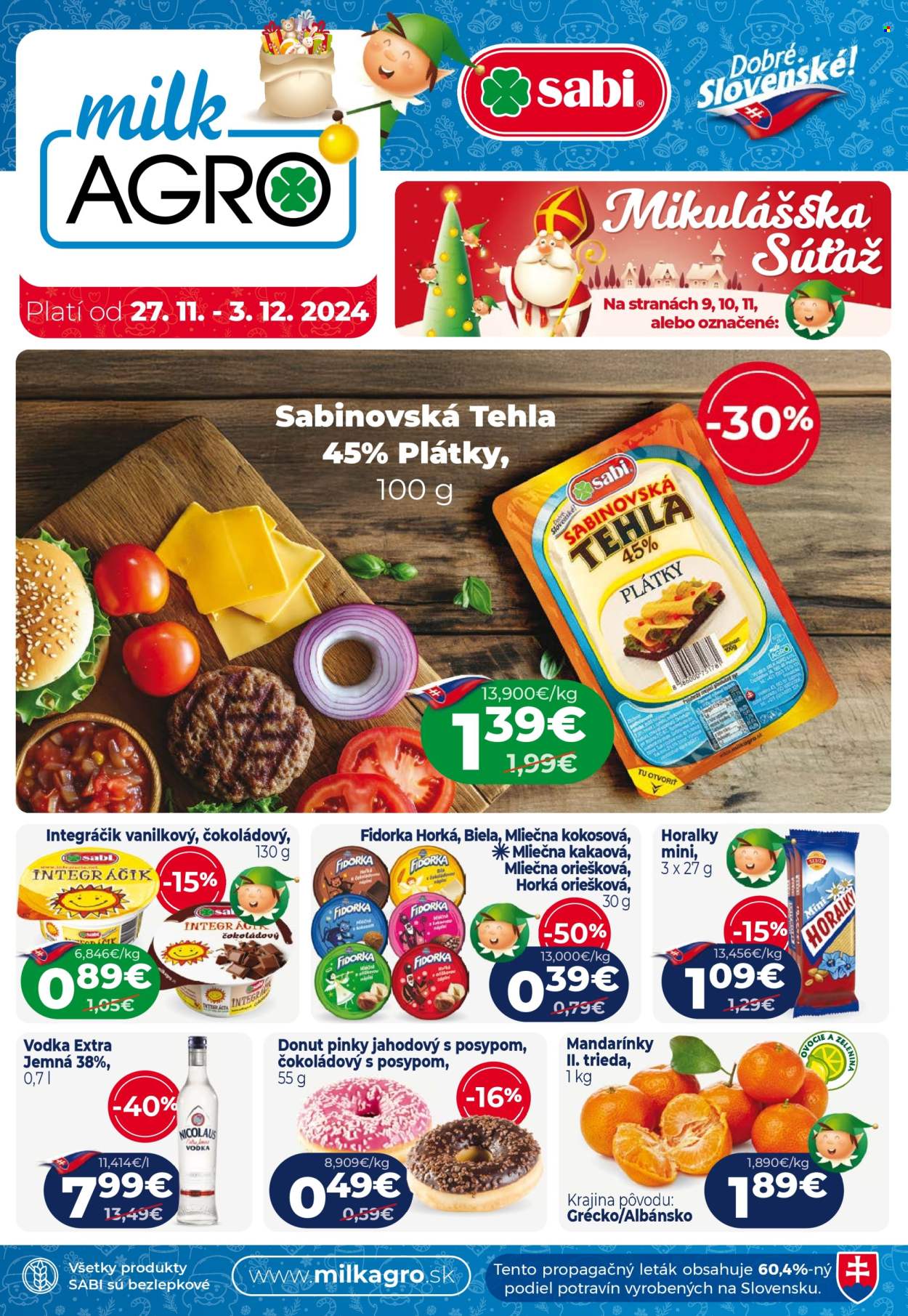 Leták Milk AGRO - 27.11.2024 - 3.12.2024. Strana 1