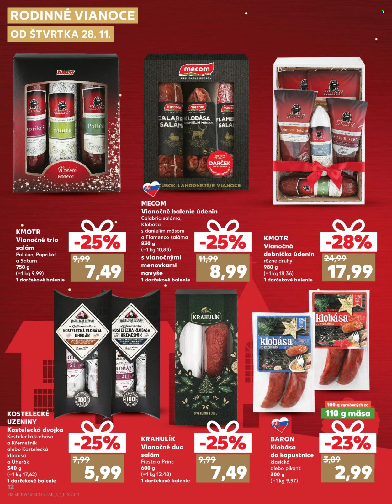 Leták Kaufland - 28.11.2024 - 24.12.2024. Strana 12