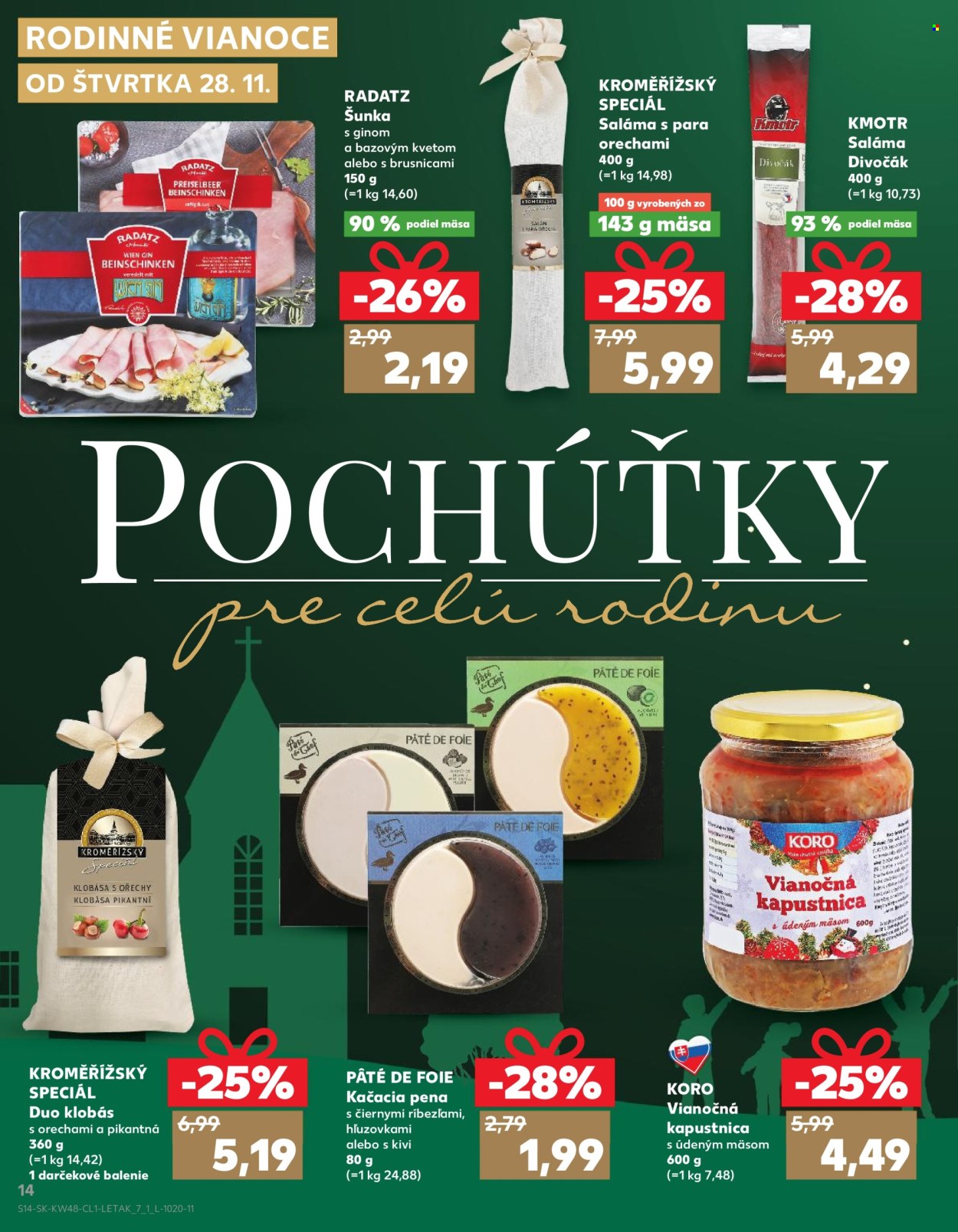 Leták Kaufland - 28.11.2024 - 24.12.2024. Strana 14