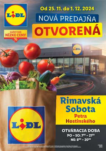 Leták Lidl - 25.11.2024 - 1.12.2024.