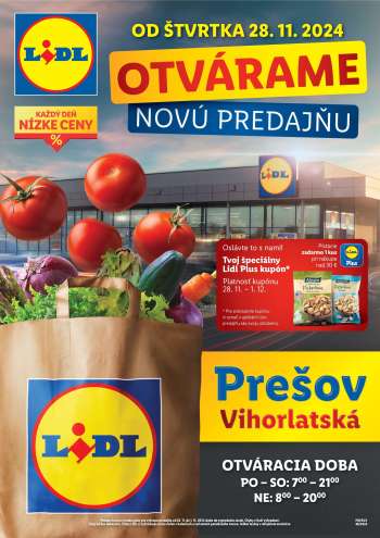 Leták Lidl - 28.11.2024 - 1.12.2024.